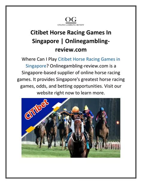 citibet horse racing games singapore